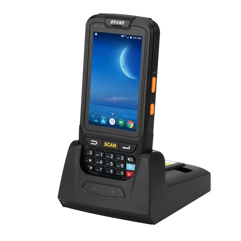 DHL Free Ship U8000S Rugged PDA Android7.0 1D Barcode Scanner +RFID