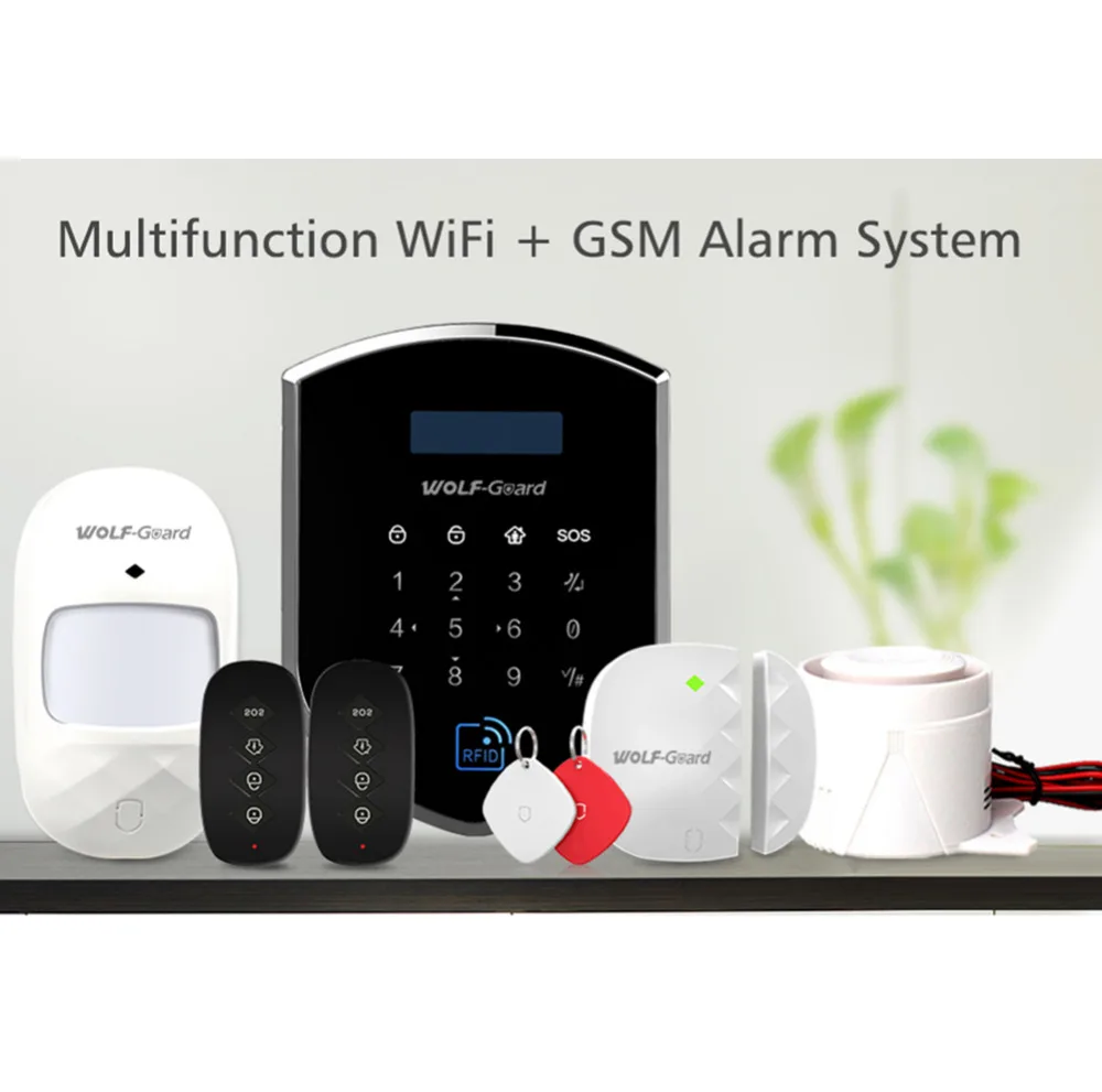 Wolf Guard DIY Wireless GSM 2.4GHZ WIFI Home Alarm Security Burglar