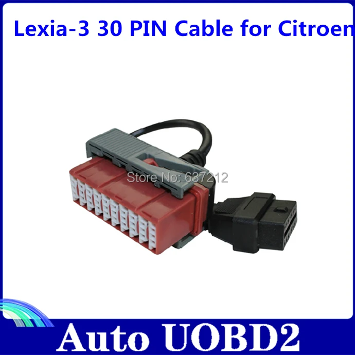 

PSA 30 Pin Cable For Lexia3 OBD2 II 16Pin Female Connector Adapter for Lexia 30Pin OBD 2 Connecto Peugeot Citroen 30pin