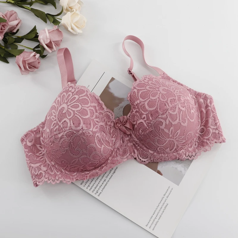 Beauwear, мягкий кружевной бюстгальтер для отдыха для женщин, сексуальный, размера плюс, тонкая чашка, хлопковое нижнее белье, дышащее нижнее белье 34D 36D 38D 40D 42D 44D