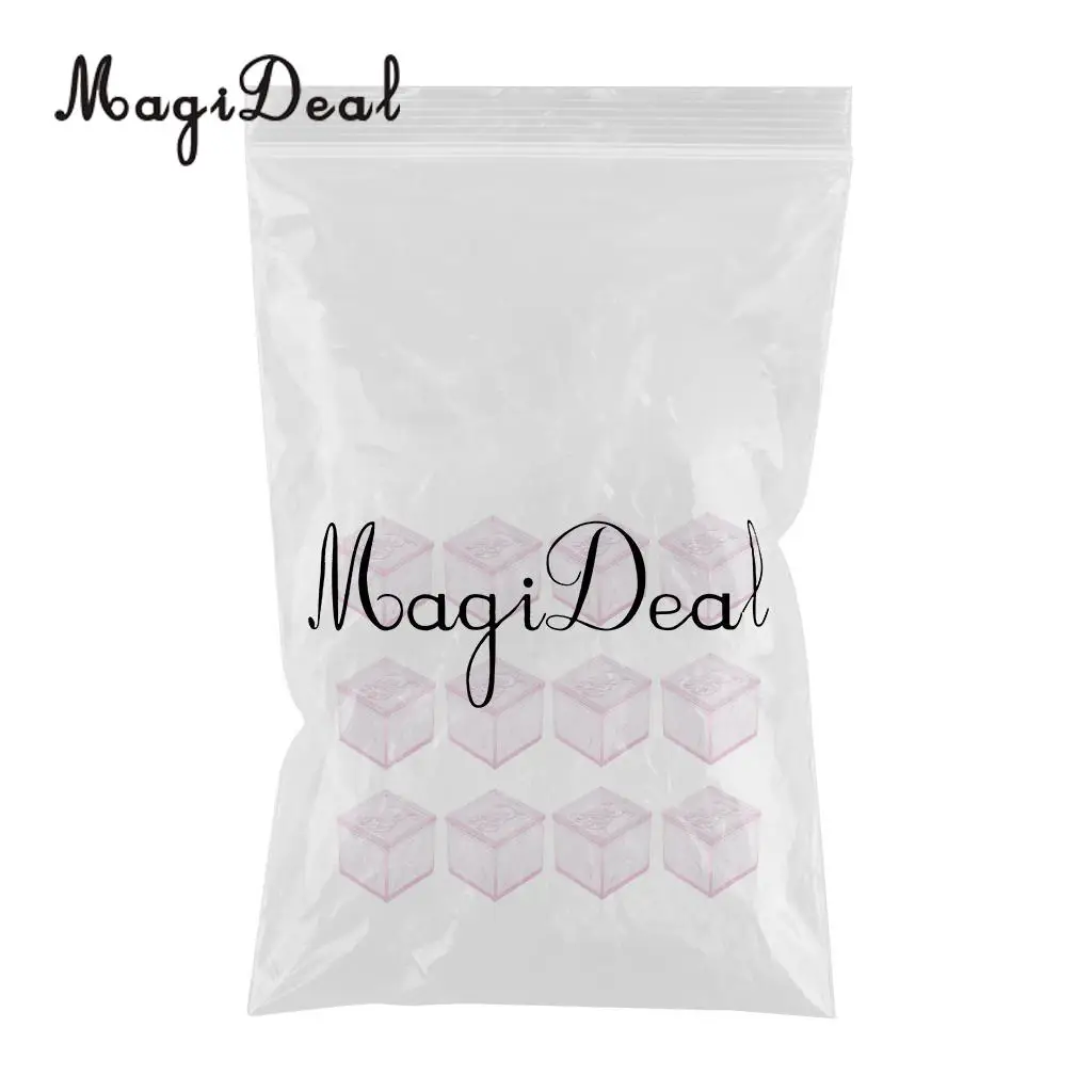 MagiDeal Building Blocks Candy Box Wedding Baby Shower Party Gift Favor 3 Colors Choose