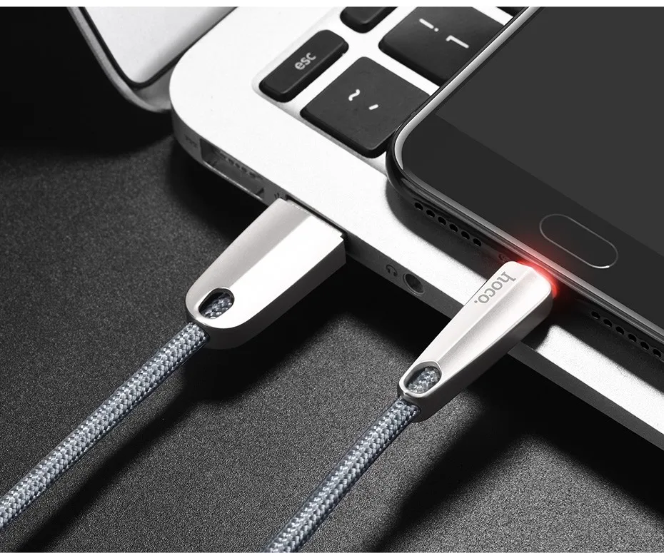 НОСО Тип usb C зарядный кабель синхронизации данных для samsung Xiaomi huawei Быстрая зарядка кабель Тип usb C с Smart разъединения функция