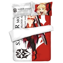 Аниме JK постельные принадлежности наборы игра Fate Apocrypha Saber Mordred Косплей Утешитель набор плоский лист Стёганое одеяло наволочка FGO домашний декор