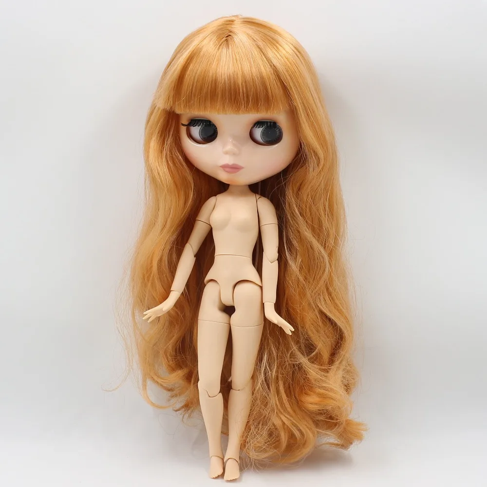 Ледяная кукла DBS Blyth ICY licca body BL2240/0145 золотисто оранжевые волосы натуральный кожный