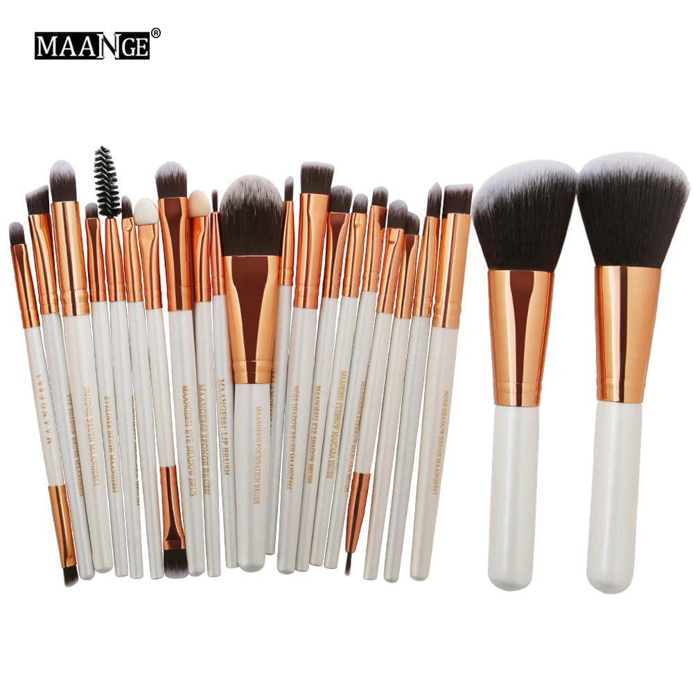 Кисти для макияжа MAANGE Pro набор из 22/20 кистей пудра насыщенные тени век подводка