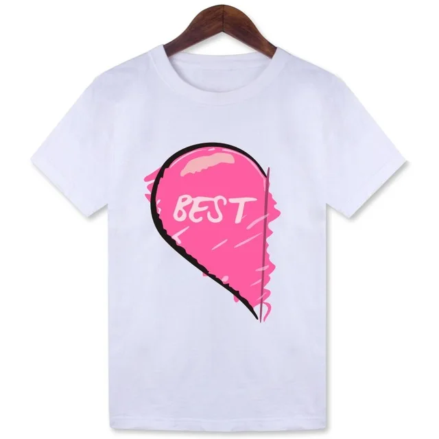 Yemuseed 1 шт. цена для женщин пара лучшие друзья Tumblr футболки мультфильм летние белые Kwaii Harajuku Повседневная футболка Топы WMT269 - Цвет: T7