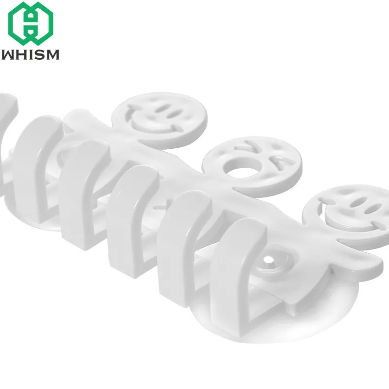 WHISM Smile Face пластиковый держатель для зубных щеток Мультфильм 5 позиционная зубная щетка подставка настенная вешалка для полотенец аксессуары для ванной комнаты