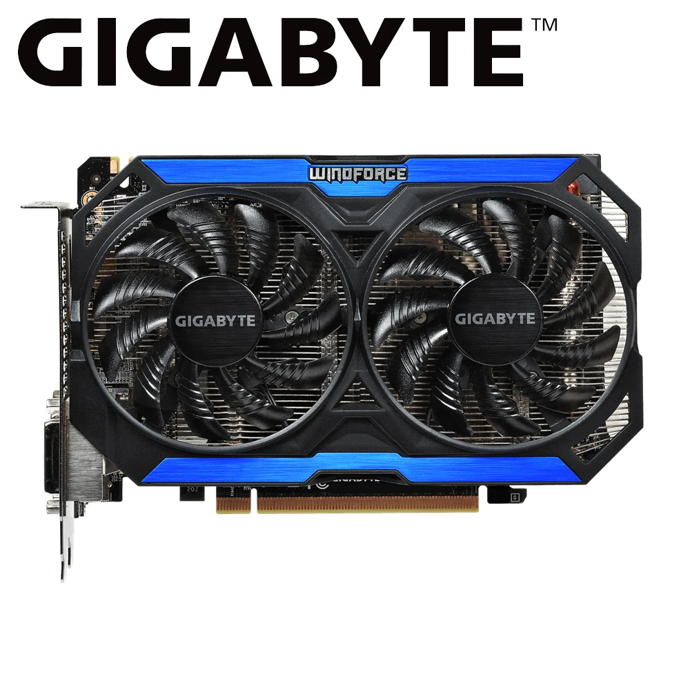 GIGABYTE графическая карта Оригинал GTX 960 4 GB 128Bit GDDR5 видеокарта питание от NVIDIA GeForce gtx gb