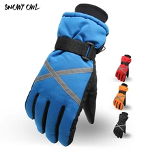 Женские и мужские лыжные перчатки, перчатки для сноуборда, снегохода, мотоцикла, езды, зимние перчатки, ветрозащитные, водонепроницаемые, унисекс, зимние перчатки h19