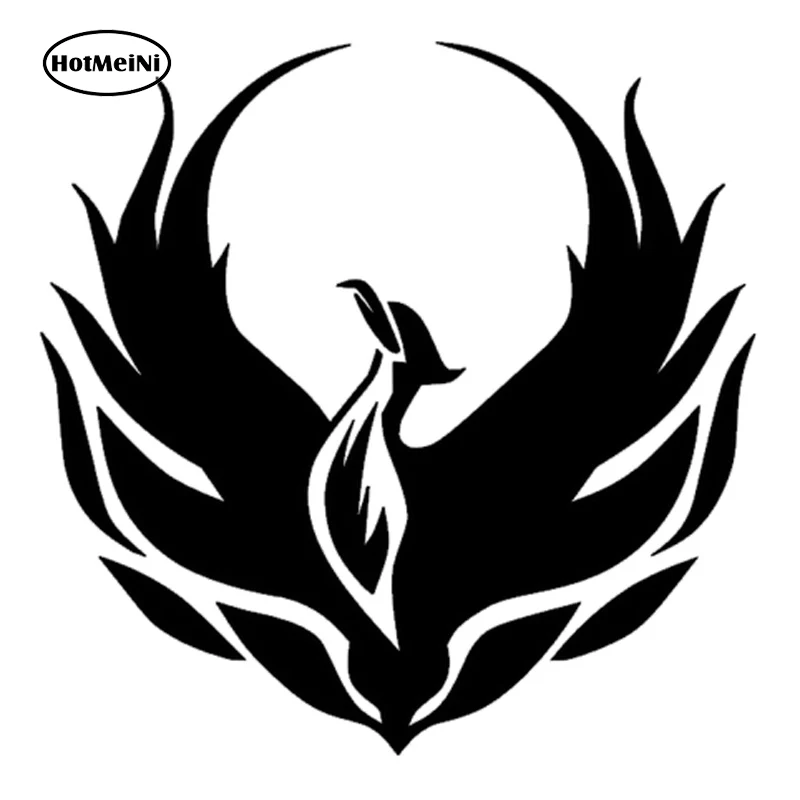Hotmeini 15x15 Cm Phoenix Kartun Hewan Vinyl Mobil Stiker Motor