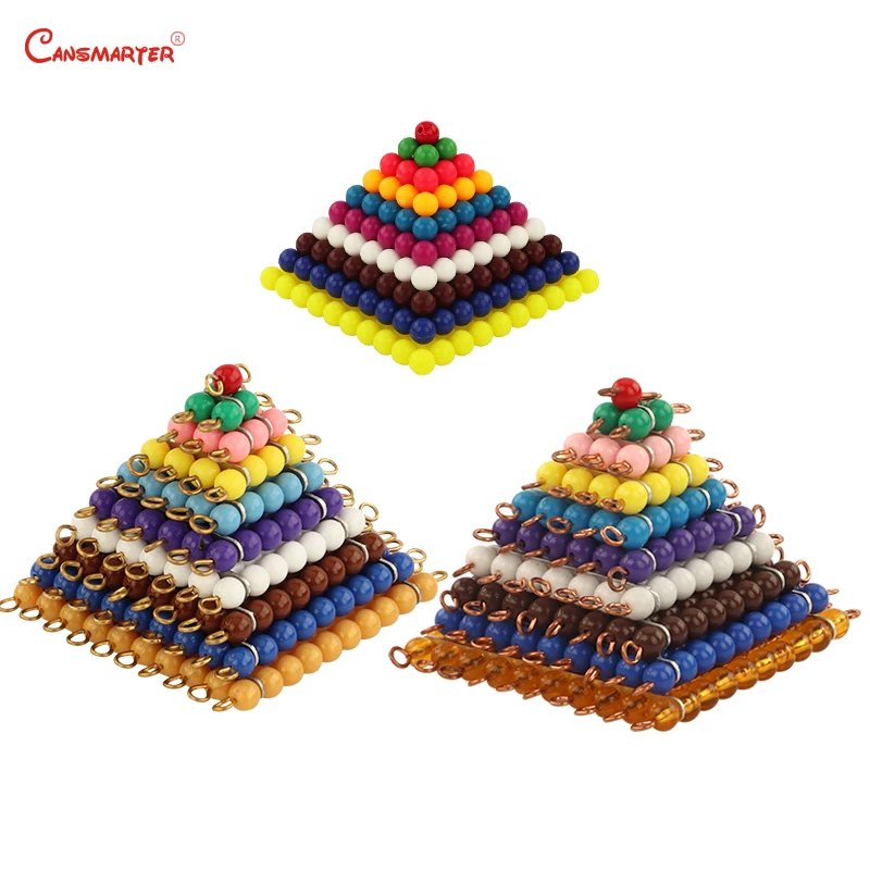 

Math Materials Montessori Colored Bead Squares Educational Toys Educational Exercises Games Children House Teaching Toy MA121-3