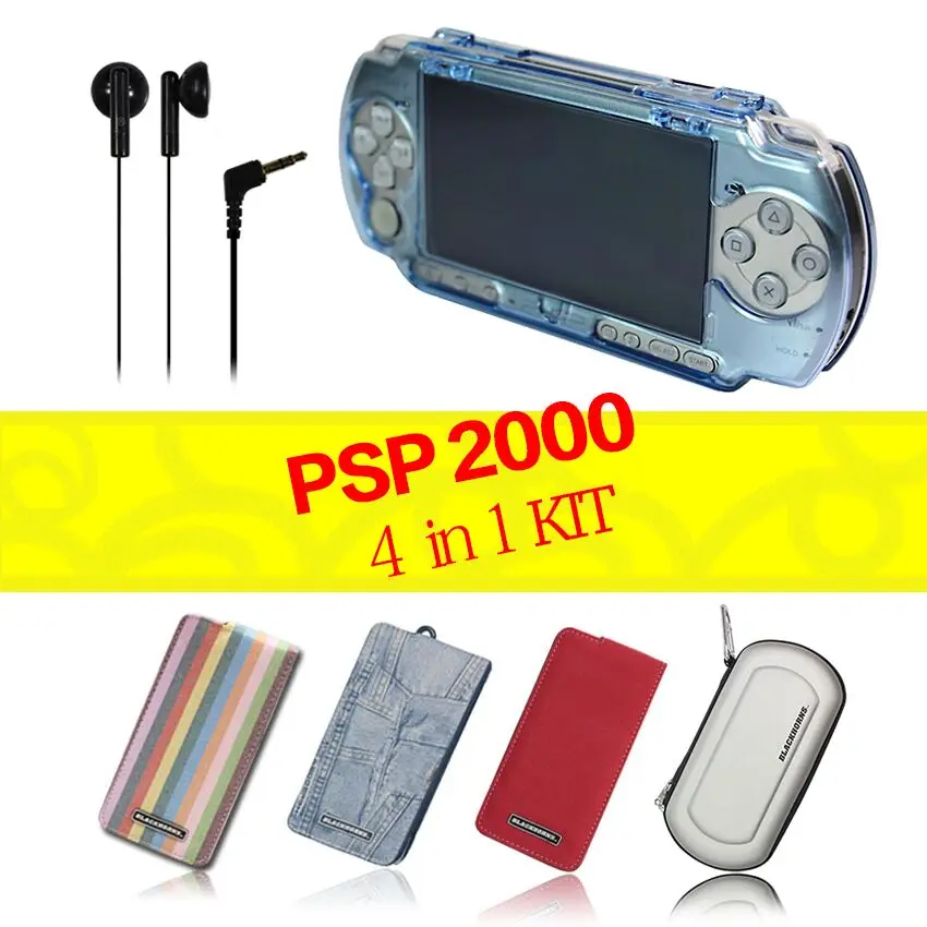 Game accessories (One PSP Crystal case shell cover + One Carrying Bag