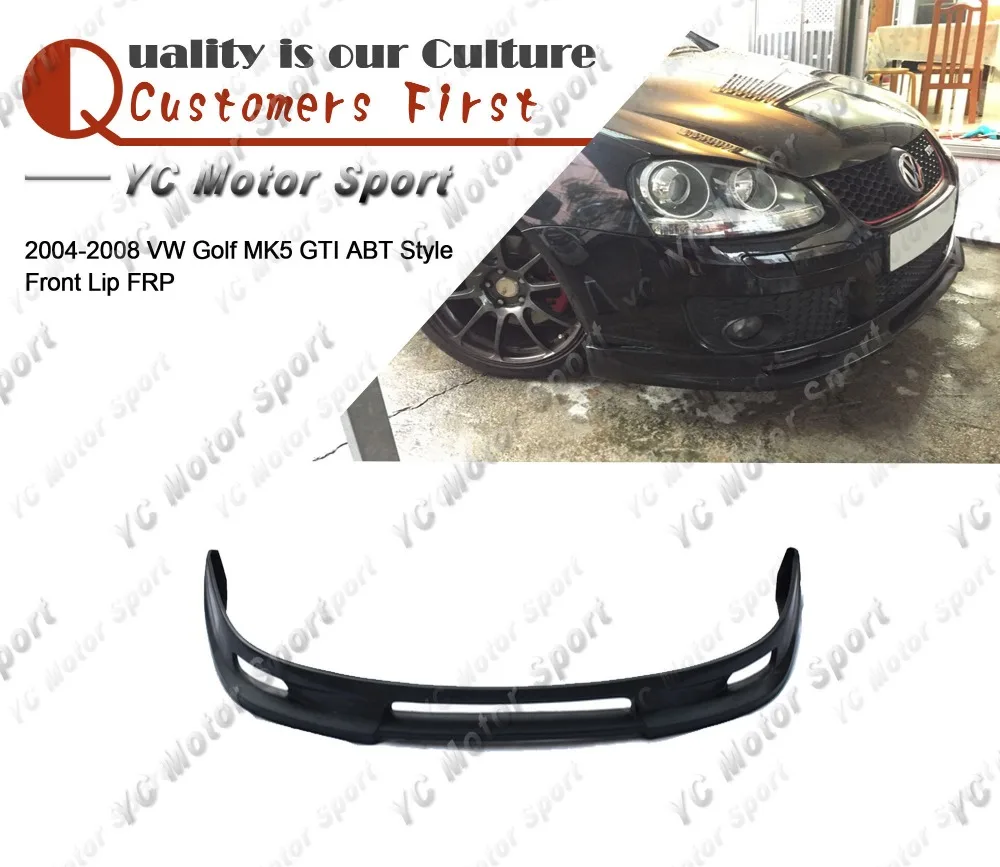 

Car Accessories FRP Fiber Glass A Style Front Lip Fit For 2004-2008 Golf MK5 GT Front Bumper Lower Splitter Lip