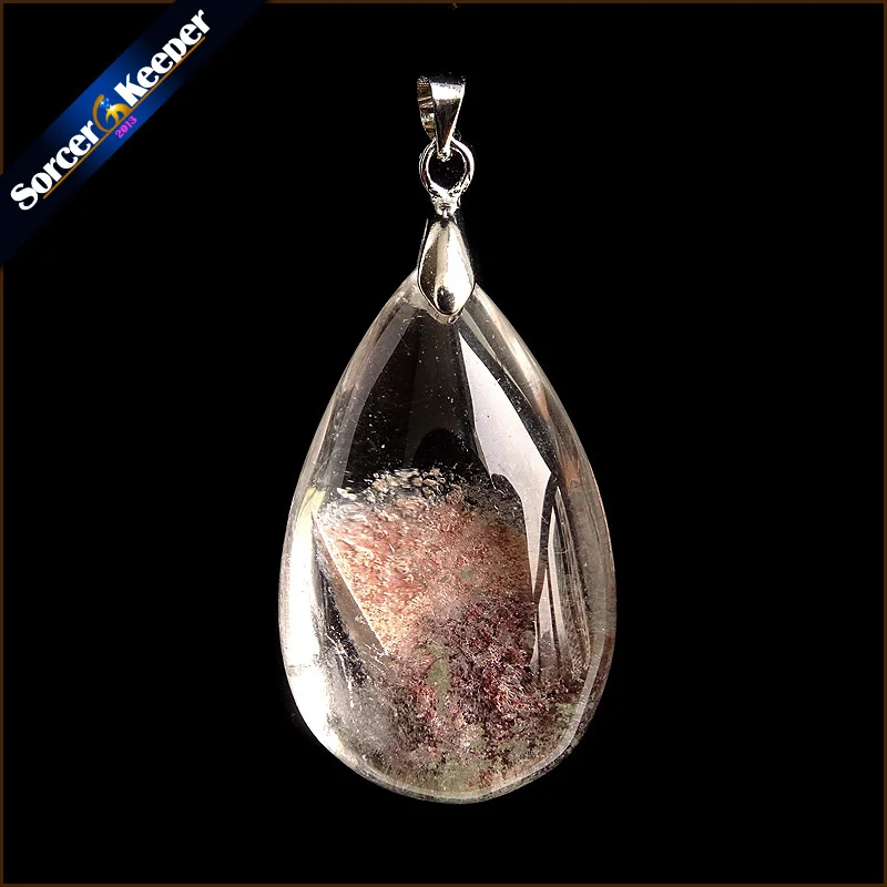 

Natural Multicolor Ghost Phantom Quartz Crystal Stone Specimen Healing Pendant Gem stone Home Decor DIY Crafts Material YS897