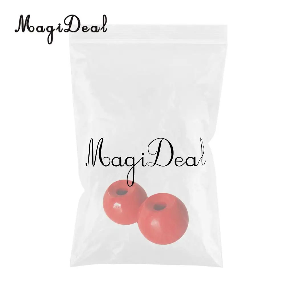 MagiDeal 2 Pieces Red Plastic Kayak Tail Rudder Control System Balls Kit Accessories