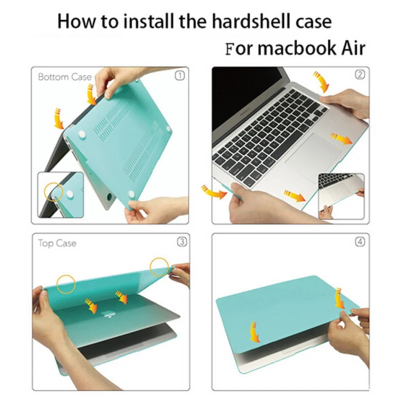 Чехол для ноутбука Macbook Air Retina 15 13 12 11 Touch Bar Flamingo Shell нового Mac book Pro 3 4 Чехлы