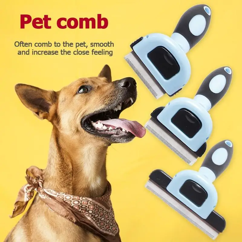 

Pet Comb Dog Puppy Cat Hair Remover Brush Detachable Hair Clipper Trimmer