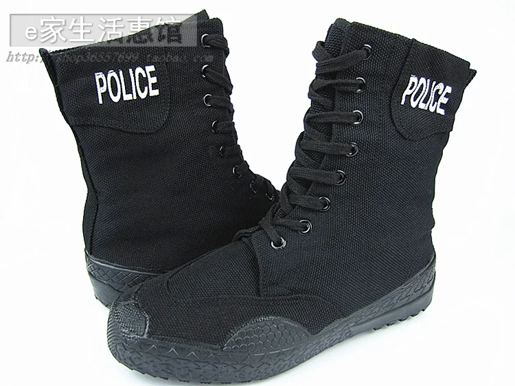 Черные ботинки для альпинизма; парусиновая обувь с резиновой подошвой; ботинки полиции; ботинки в военном стиле; Тактические армейские ботинки; bota masculin