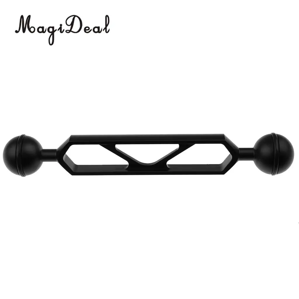 

SCUBA & Snorkeling 6'' Double Ball Arm for Connecting Strobe/Video Light to Underwater Photography Housing Swimming Diving Acces