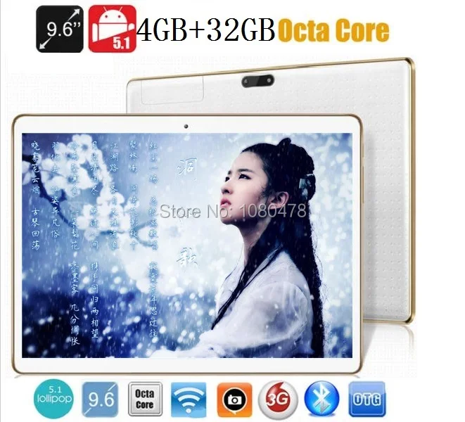 9 6 inch tablet pc Octa core bluetooth wifi GPS 1280 800 5 0MP 4GB 32GB