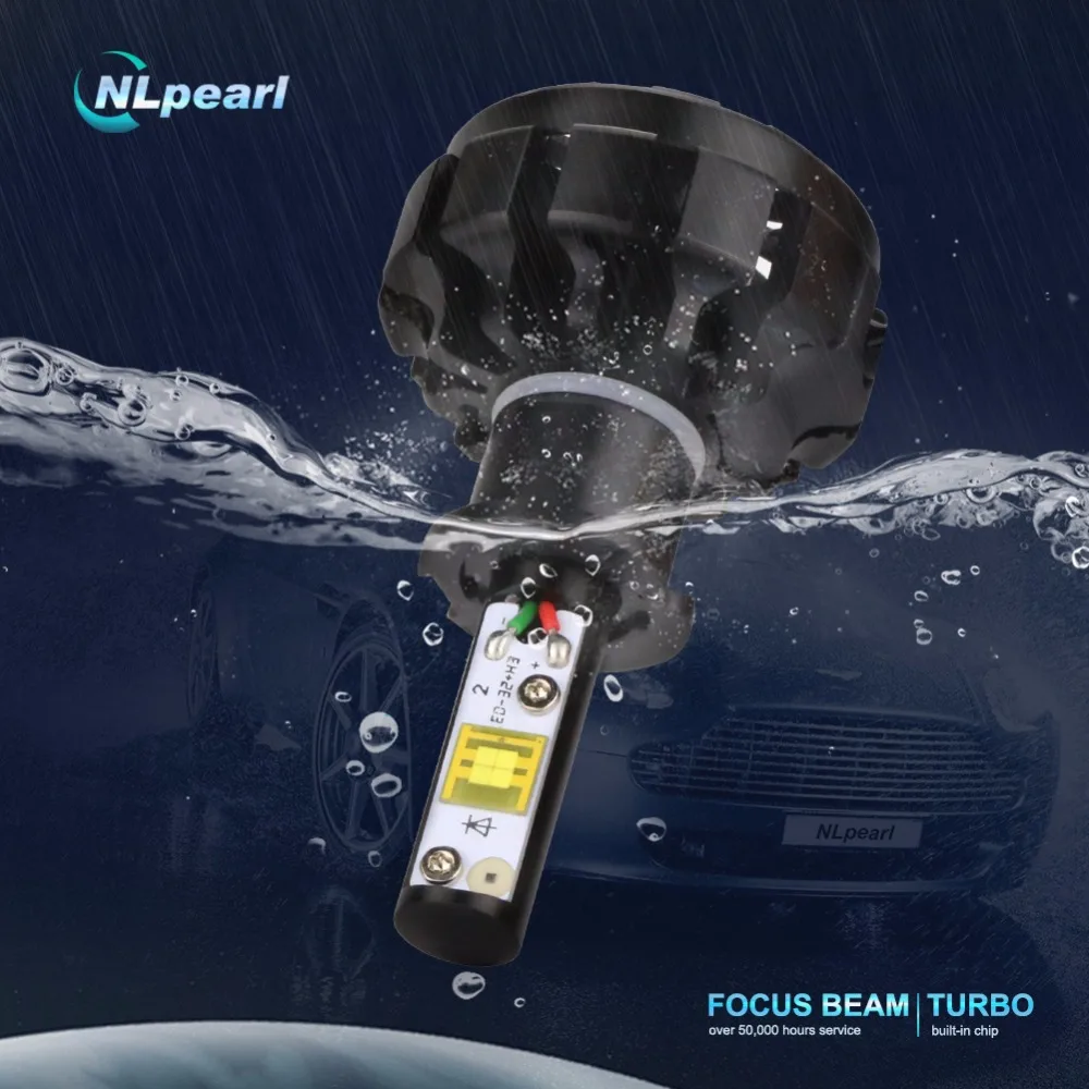 NLpearl 2 шт. 12000LM/пара V18 с чипом Cree H3 светодиодный автомобильный противотуманный