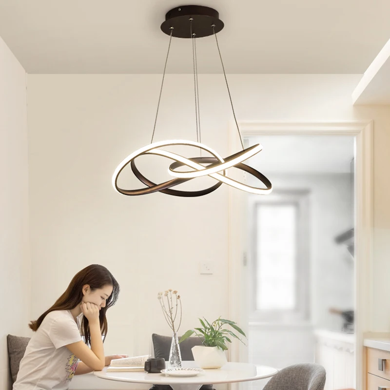 

Chandelier creative personality Simple modern living room lamp Nordic lighting restaurant lamp bedroom lamp led bar chandelier