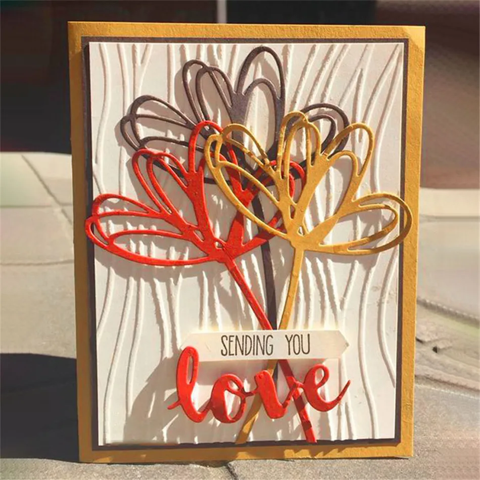 

New Arrival Flowers Metal Cutting Dies new 2019 for Spring Valentine's Day Dies Scrapbooking Card Making Album Craft Die Cut