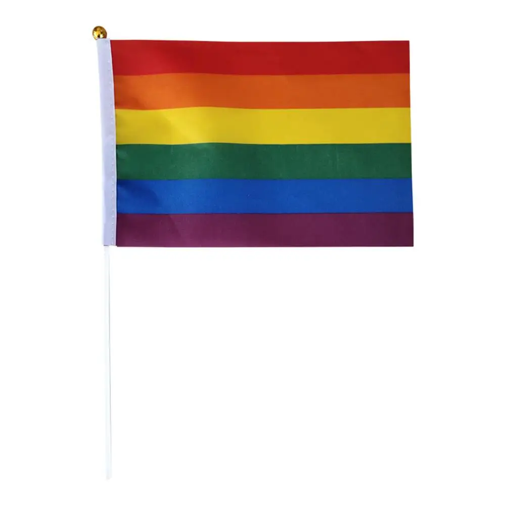 

Dropshipping Rainbow Flag Colors UV Lesbian Gay Parade Peace Flag Banner Double Stitched Gay Pride LGBT Flags 3x5Ft
