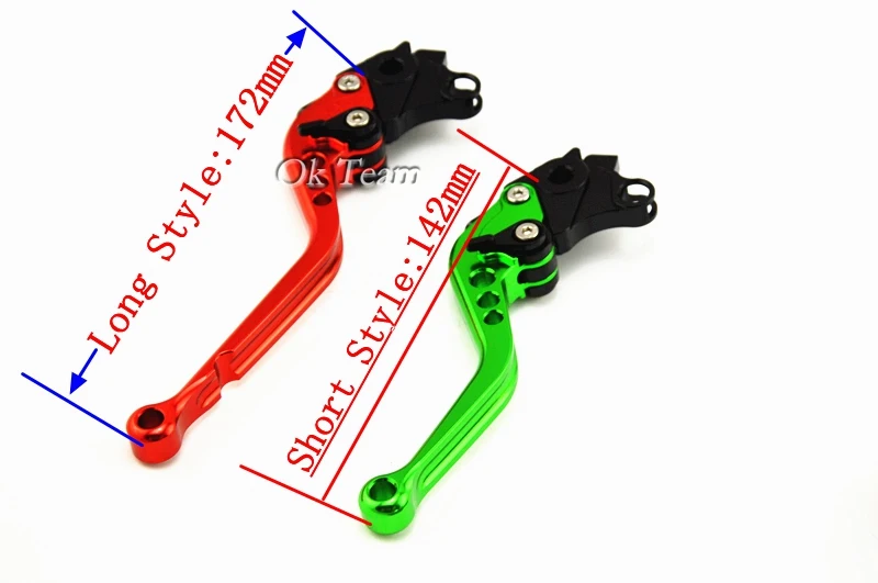 2x для GSXR1000 2005 2006 GSXR600 GSXR750 GSXR 600 750 2010 CNC Длинные Короткие регулируемые рычаги