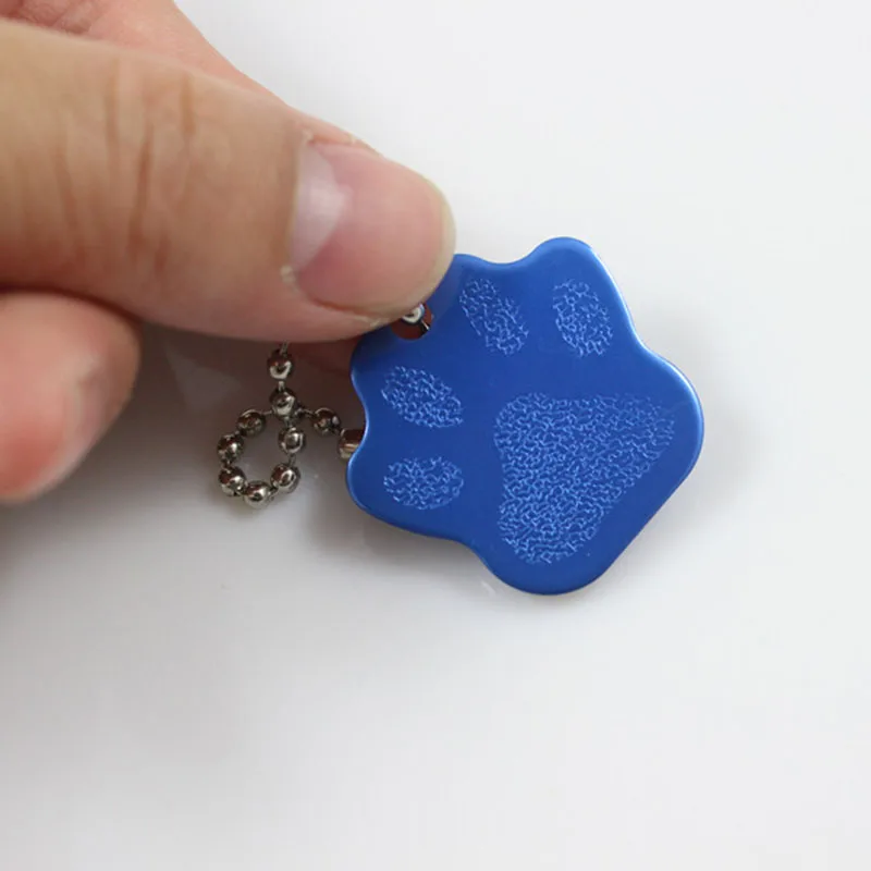 Wholesale 1000pcs Blank DIY Paw Print Pet ID Tag Dog Cat Name Card Key