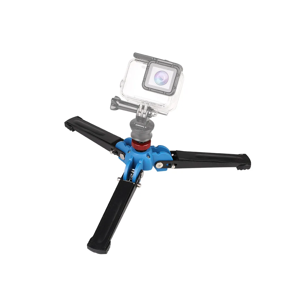 Manbily M-1 Hydraulic Universal Mini Three Feet Support Tripod Stand Base Monopod Stand For Monopod Ballhead 3/8 screw
