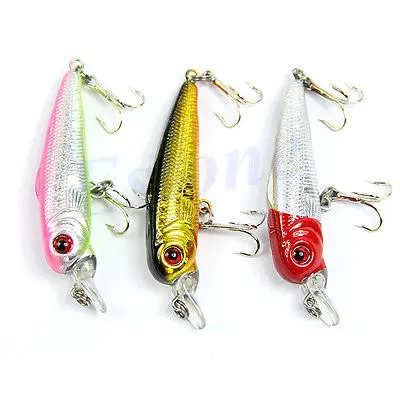 

M112- 5pc 90mm Hard Biomimetic Fishing Lures Hook Crank Bait Freshwater Fishing Bait