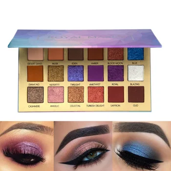 

18 Color Waterproof Nude Shining Eyeshadow Palette Makeup Glitter Pigment Smoky Eye Shadow Pallete Cosmetics
