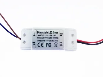 

Dimmable LED Driver Ceiling Light Outside Drive 5-15X1W 5W 7W 9W 12W 15W Power Transformer 10PCS