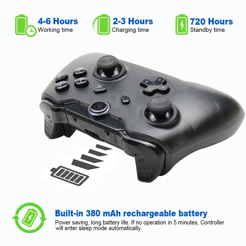 Bluetooth Wireless Pro Controller Remote Gamepad For Nintend Switch Pro Console For NS For PC Controle Joystick