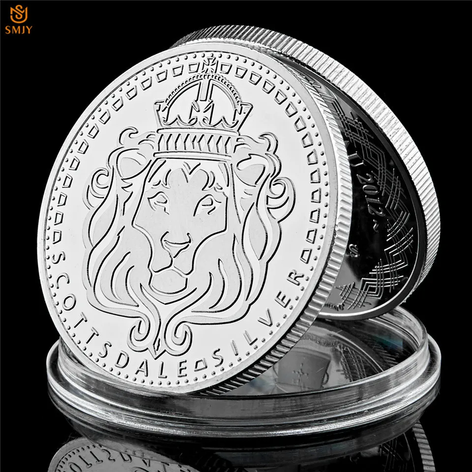 1 Troy Oz серебро 99.9% в Omnia Paratus Scottsdal Король Лев на заказ США Памятная коллекция монет