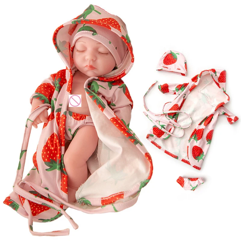 10 дюймовые Мини куклы Reborn Baby мягкие резиновые полностью силиконовые