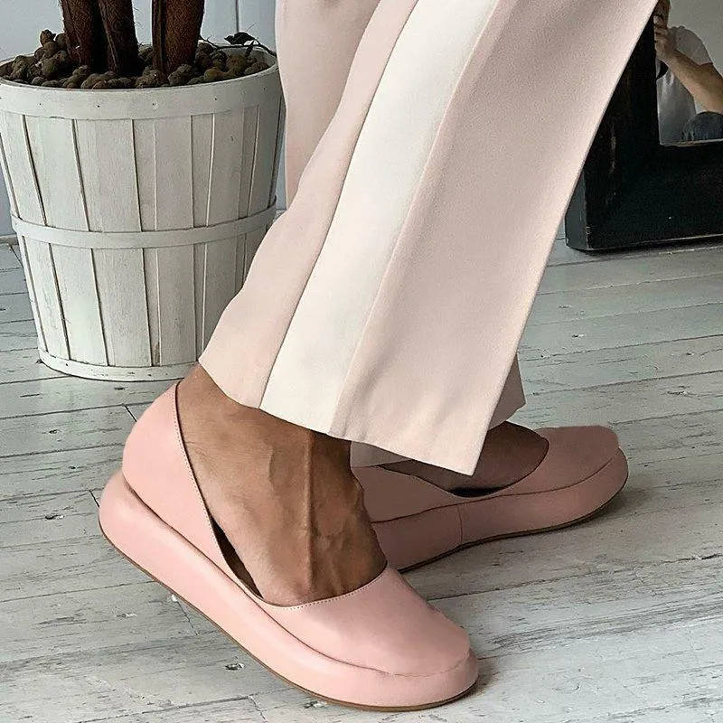 

HEFLASHOR Women Sandals Casusl Shoes Summer Wedges Sandals Fashion Sexy Open Toe Platform Elevator Plus Size 35-43 pink white