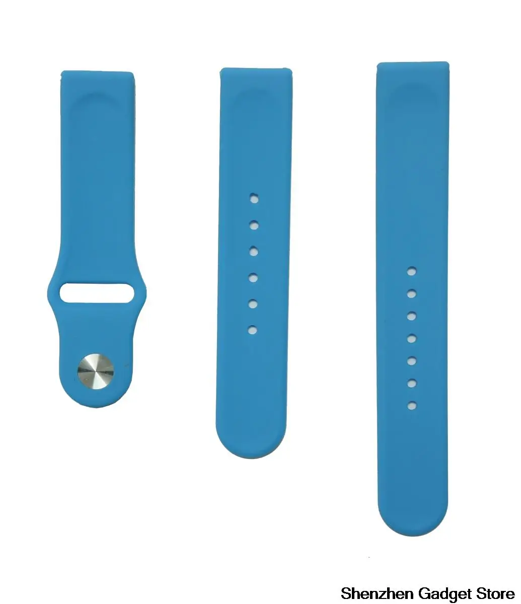 22mm Silicone Watch Band Strap With Pins + Tool For Pebble Time / Time