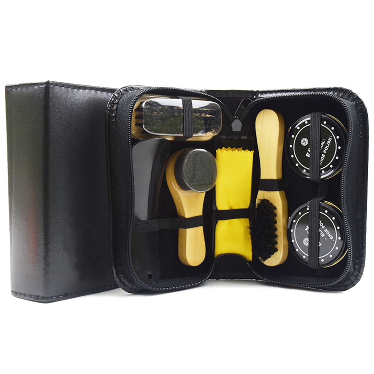 shoe polish and brush set