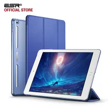 Case for iPad 9.7 2017, ESR PU Leather Front Cover+Soft TPU Bumper Edge+PC Back Auto Sleep Smart case for New iPad 2018 Release