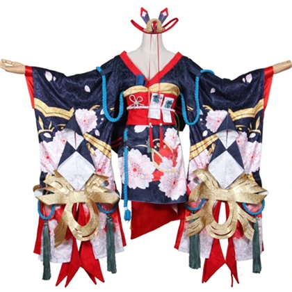 Onmyoji MOBA SSR демонический нож для девочек, вишневый нож, танцевальный карнавальный костюм, кимоно в японском стиле, рождественские костюмы, игра, косплей - Цвет: Costume