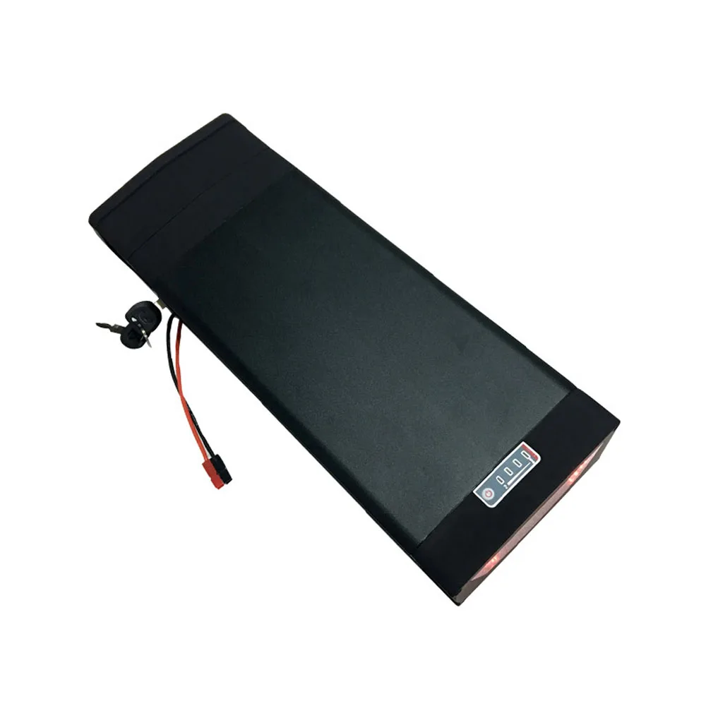 48V 20AH черная батарея для электровелосипеда 1500W литий-ионная батарея EBike+ двухслойная багажная стойка 48В батарея ebike