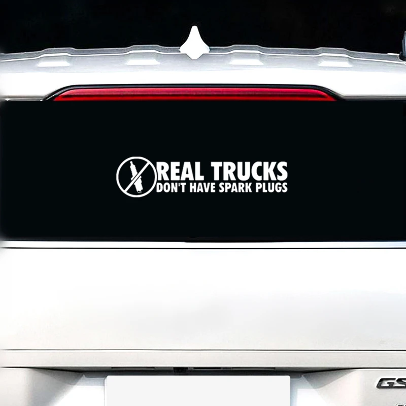 Real Trucks Don t Have Spark Plugs Funny Die Cut Vinyl Decal JDM Car Sticker D104 Real Trucks Don t Have Spark Plugs Funny Die Cut Vinyl Decal JDM Car Sticker D104