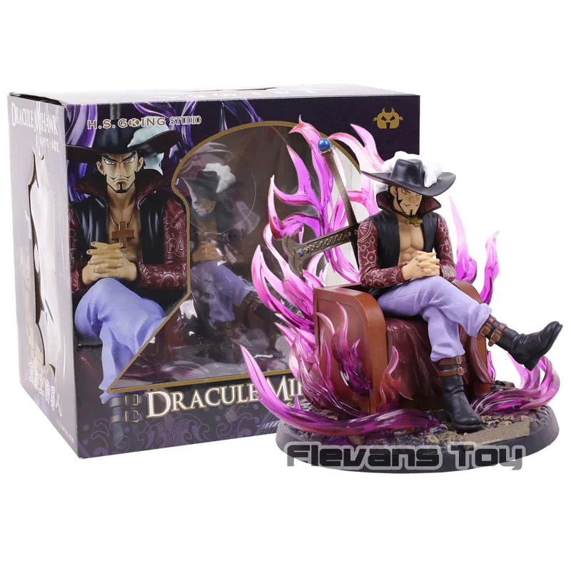 

Anime One Piece Man On The Throne Dracule Mihawk GK Statue Figure Collection Model Toy