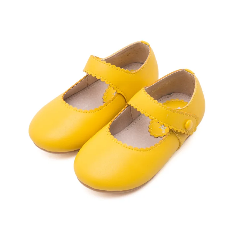 yellow flat dress shoes
