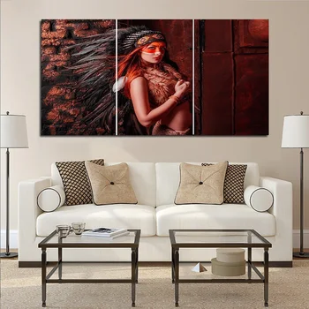 

3 Pieces Native America Poster Wall Art Canvas Painting Wall Pictures for Living Room Home Decor Nordic Decoration Art Print