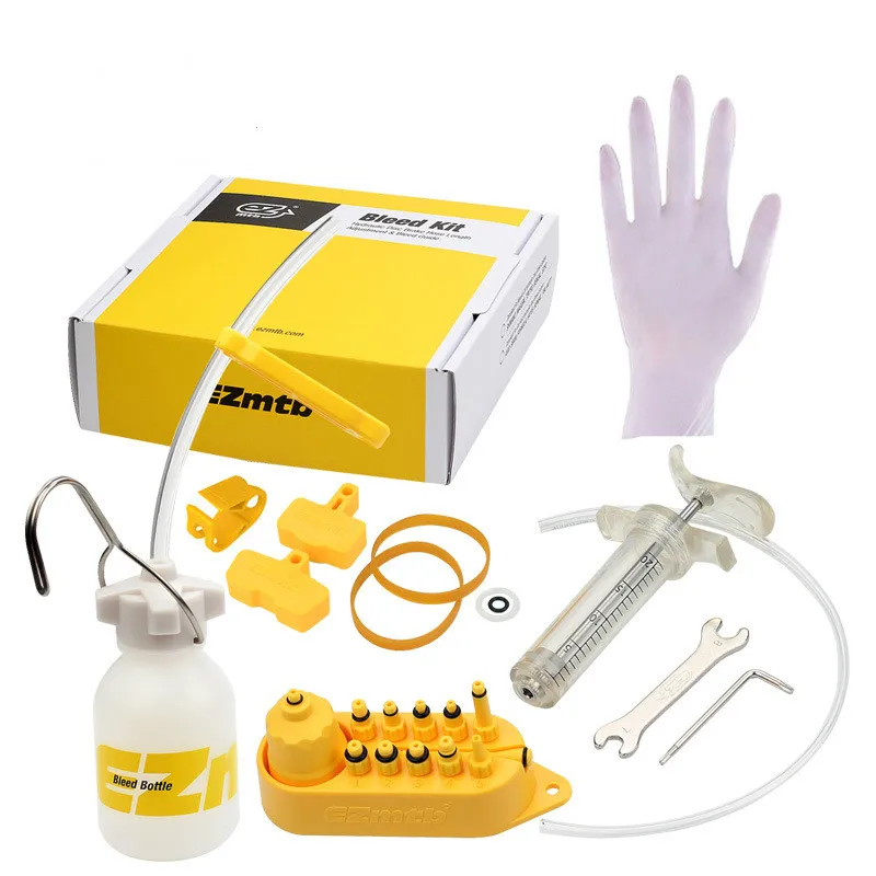 

Bicycle Hydraulic Disc Brake Mineral Oil Bleed Kit for SHIMANO,MAGURA,TEKTRO Series MTB Bike Brake Repair Tools