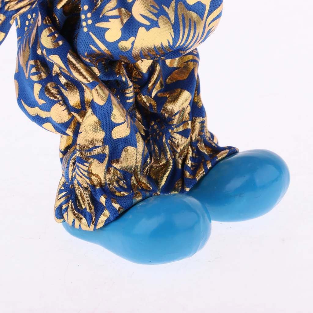 Porcelain Hanging Foot Clown Doll Harlequin Doll Crafts and Mini Victorian Porcelain Dolls Itanlian Triangel Doll Figures Model