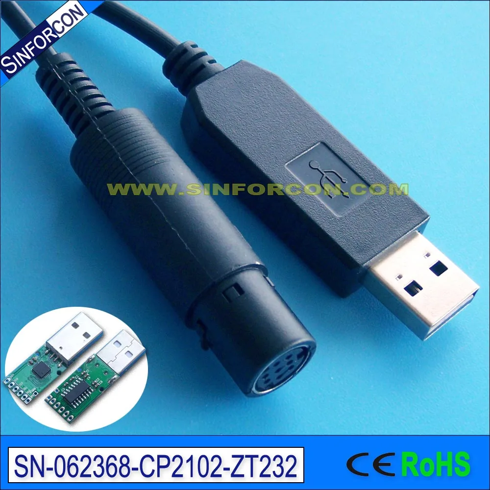 

Customized Win8 10 Android Mac CP2102 with Mini DIN USB RS232 Adapter cable